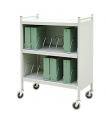 Mobile Chart Rack, 16-Space Binder Cabinet