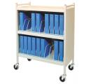 Mobile Chart Rack, 20-Space Binder Cabinet
