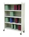 Mobile Chart Rack, 48-Space Binder Cabinet