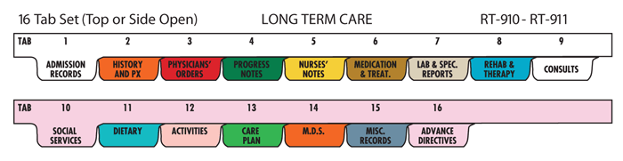 Long Term Care Chart Dividers