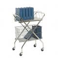 Utility Wire Basket Cart - Chart Rack