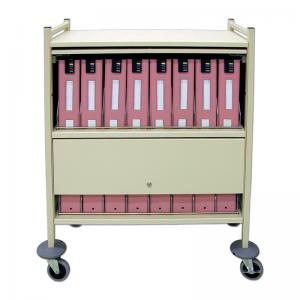 Privacy Mobile Chart Rack, 16 space - Rhino-Tuff™